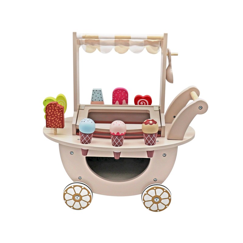 Casa Easter Juguete Carrito de Helados de Madera para Ni