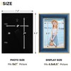 KSROECUD 5x7 Velvet Picture Frame, Navy Blue Photo Frames with