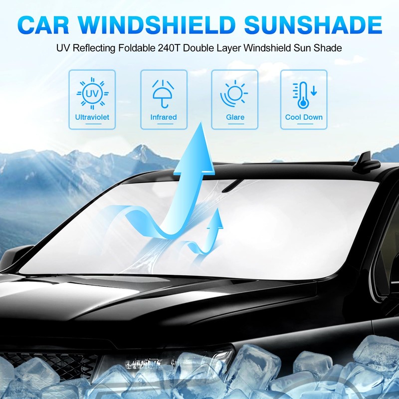 KUST Windshield Sun Shade for Toyota Sienna Mini Van Accessories