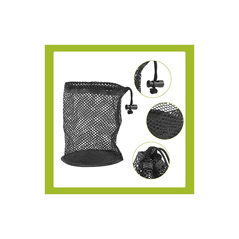 Dwawoo Golf Ball Mesh Bag, Nylon Golf Ball Drawstring Holder