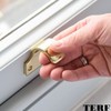 TERF® Traditional Victorian Polished Brass Sash Lift Heavy Duty Sash