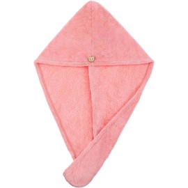 oruola Toalla de Microfibra para el Pelo, Toalla de Pelo Rosa, Turbante de Microfibra para Mujeres y niños, Toalla antiencrespamiento, Turbante para Mujer, de Secado rápido, de Microfibra Absorbente