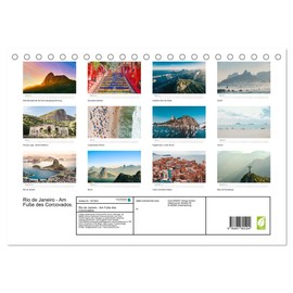 Rio de Janeiro - Am Fuße des Corcovados. (Tischkalender 2026 DIN A5 quer), CALVENDO Monatskalender