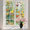9 Sheets Large Summer Window Clings,134 Pcs Cartoon Double Sided