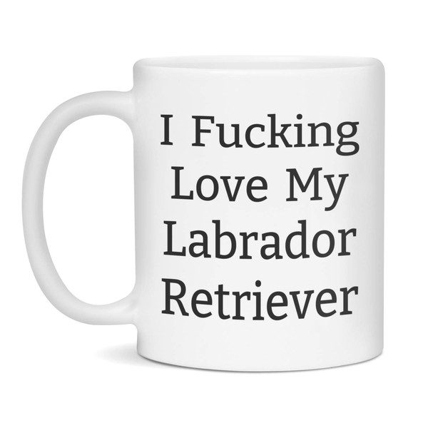 I Love My Labrador Retriever-Funny Labrador Retriever Mug-Dog Breeds, 11-Ounce