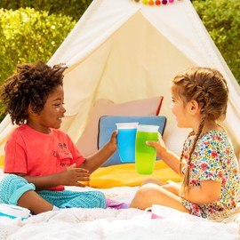 Munchkin It's a Miracle! Set de regalo, incluye 10 oz y 14 oz Miracle 360 tazas, azul/verde