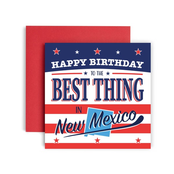 Huxters Fun Birthday Card - New Mexico State Brother Son