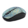 Bling Dazzling 2.4GHz Wireless Silent Mouse Covered with Rhinestone Crystal,