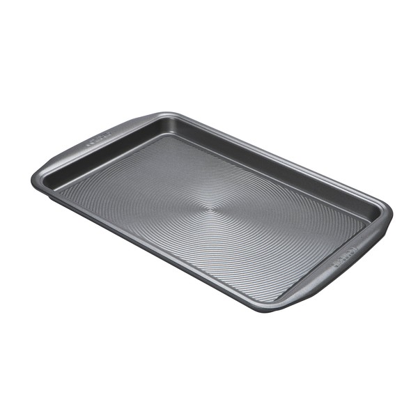 Circulon Momentum Oven Tray Non Stick - Large Baking Tray 44 x 29 x 3cm, Durable Grey Carbon Steel, Dishwasher Safe Bakeware