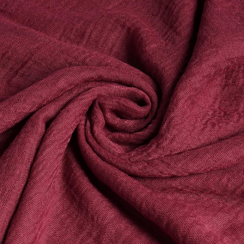 Women Summer Cotton Blend Crinkle Vintage Soft Long Scarf Linen