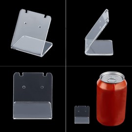 PandaHall 24 Packs 48 Holes Earring Holders L-Shaped Jewellery Displays Marketing Holder Acrylic Necklace Stand for Necklace Jewellery Dangling Slant Back Display (1.3 x 1.3 x 1