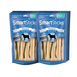 SmartBones - Premios para Perro - Sticks Dental - Hechos con Vegetales y Pollo - Reducen el Sarro - Encías Sanas y Dientes más Blancos - Refresca el A