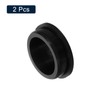 sourcing map 2 Pcs Black Plug Holes, Waterproof Rubber Button