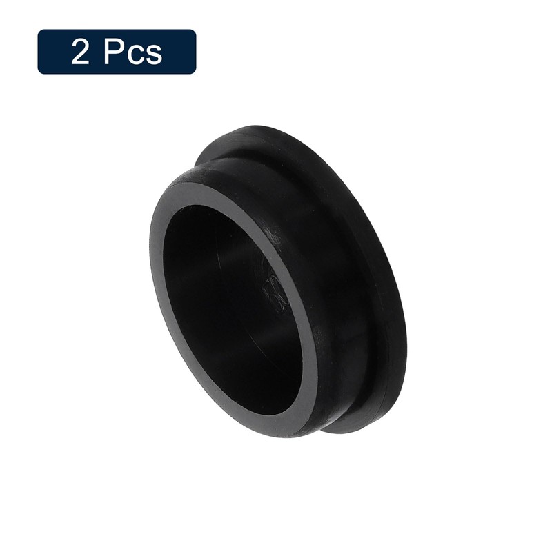sourcing map 2 Pcs Black Plug Holes, Waterproof Rubber Button