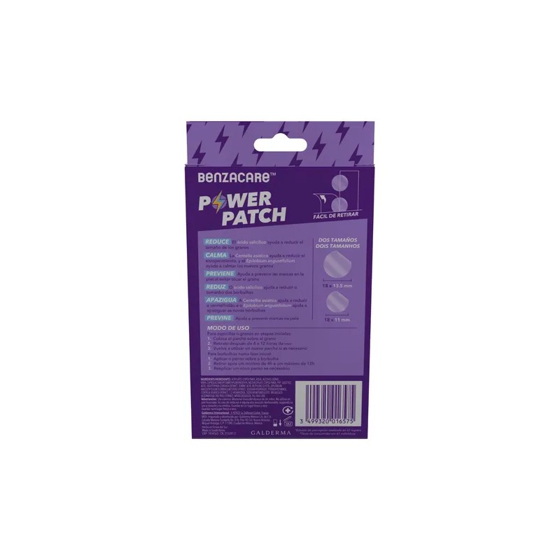 Benzacare Power Patch Parche Invisible Reduce Imperfecciones