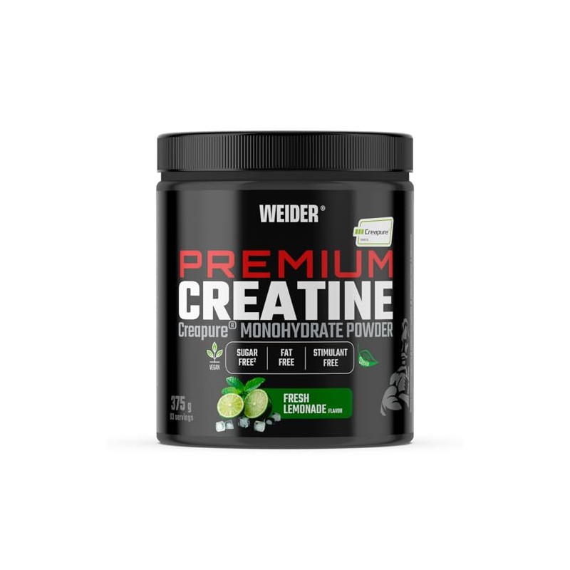 Weider Premium Creatine (375g) Limonata di menta fresca, 100% Creapure