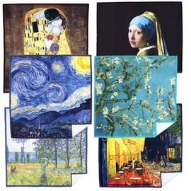 Large [6 Pack] World Best Classic Art Collection Microfiber Cloth - Ultra Premium Quality Microfiber Cleaning Cloths(Best for Camera Lens, Glasses, Screens, and All Lens.), Microfiber Cloth