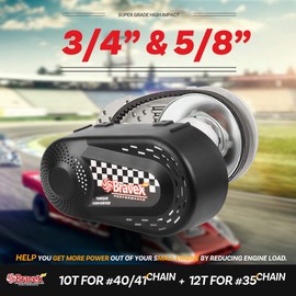 Bravex Torque Converter Go Kart Clutch Set 3/4" 10T 40/41 and 12T 35 Chain for Manco Comet TAV2 (30 Series)