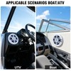 6.5" 350W Marine Speakers - IP66 Waterproof Coaxial Audio, with