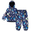 LZH Bambini Impermeabile Ragazzi Giacca con Cappuccio Dinosauro Cappotto +