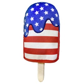 Huxley & Kent for Dogs | Star Pop (Large) | 4th of July Power Plush Dog Toy with Squeaker | Funny Dog Toy | Cute Dog Toy | H&K Squeaky Dog Toy