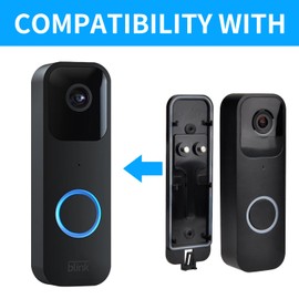 Blink Doorbell Backplate Replacement, Blink Doorbell Back Plate,Backplate Compatible with Blink Video Doorbell, Blink Doorbell Mounting Plate with Blink Key Replacement (2pack)