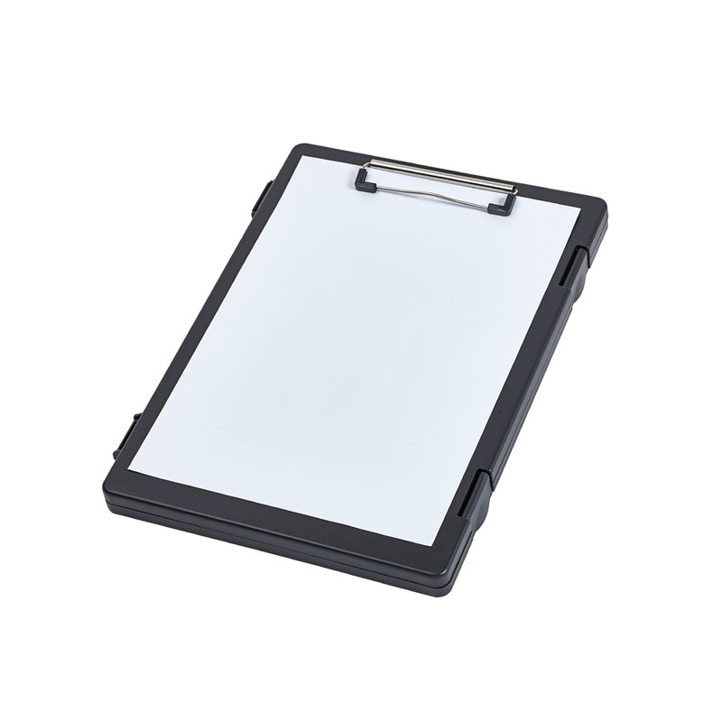 Maul Clipboard A4 Black with Storage Compartment Strong Steel Clip