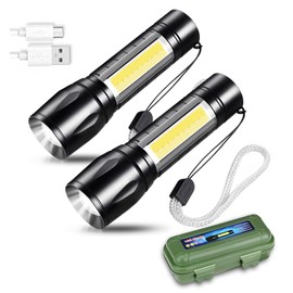 MAIXONIC Linterna LED Recargable de Alta Potencia - Multifuncional, Portátil, Ultra Brillante, Ideal para Hogar y Uso ExteriorLámparas Tácticas con 3 