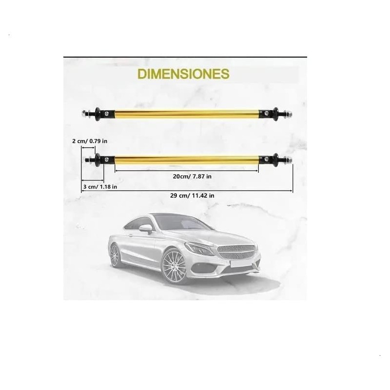 Vmingo Sujetador De Lip Delantero Struts Palitos Tensores 20cm Par