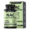 Nac N-acetil Cisteína 600mg + Inulina De Agave - 60 Cápsulas Sin Sabor