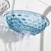 Clear Wall Mounted Soap Dish, Sturdy Plastic, No Drilling, Bathroom