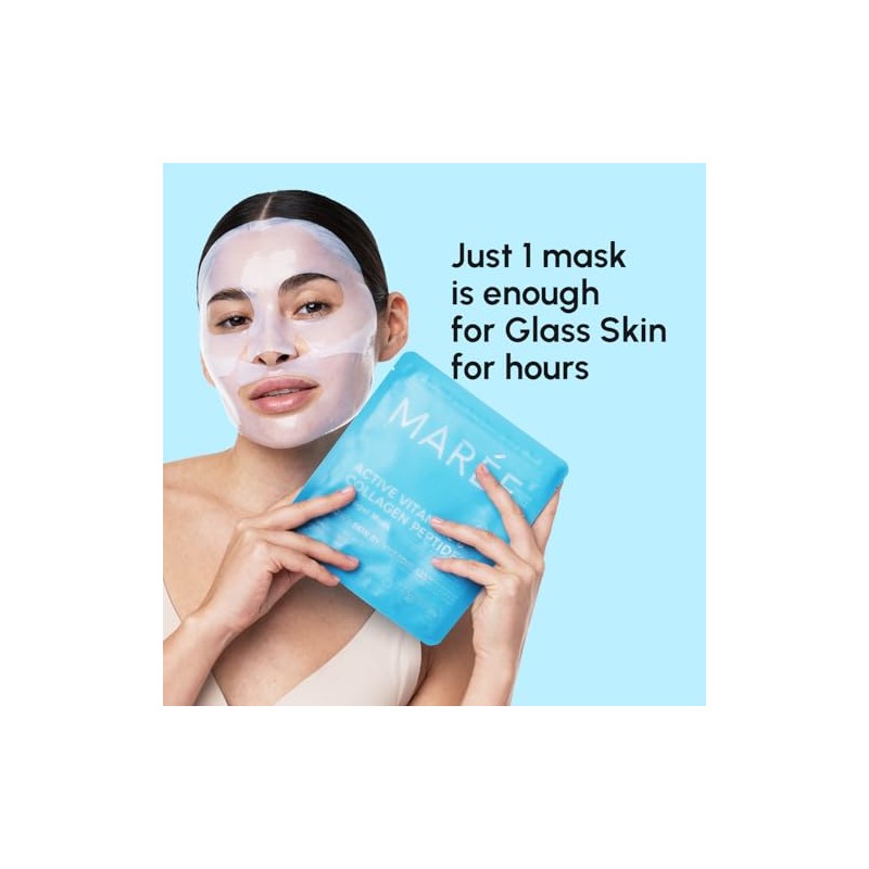 MAREE- Hidratación profunda cada mascarilla de colágeno para el rostro