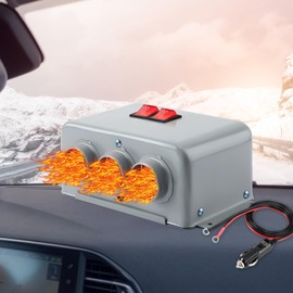 Rossesay 12V 600W-800W 3 Hole Car Heater Windshield Defroster Kit Warmer Electric Seat Heater Kit Truck Heater Portable Car Heater and Defroster Defogger for Truck Vehicle Taxi in Winter Low Noise