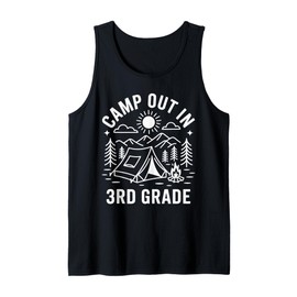 Camp Out In 3rd Grade Mountain Tent Tank Top