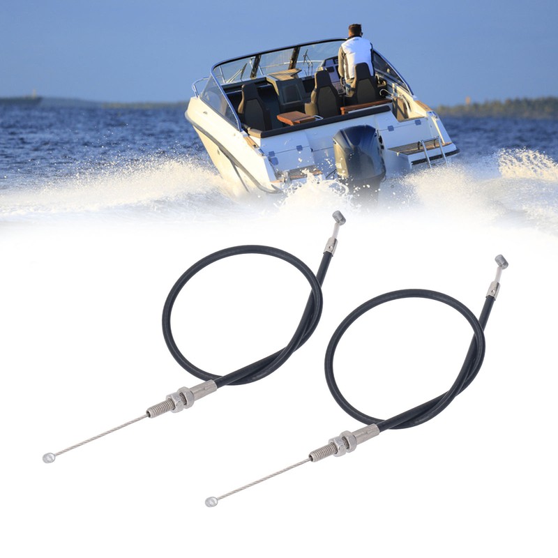 2PCS Throttle Shift Cable 61N 26311 00 Stainless Steel Boat