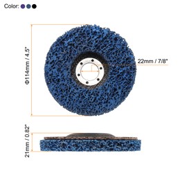 HARFINGTON 6pcs Strip Disc Stripping Wheels Set 4.5" x 7/8" Stripping Discs Wheel for Angle Grinder Clean and Remove Paint Coating Rust Welds Oxidation, Blue/Purple/Black