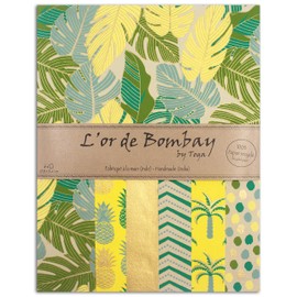 Toga Bombay Yellow, Green, Gold, One Size