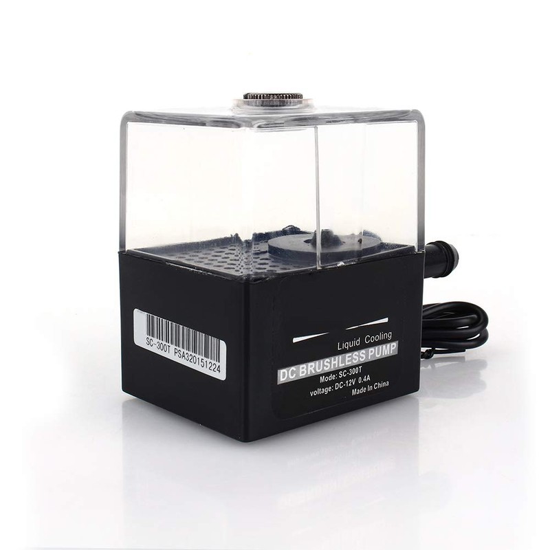 Zerone Water Cooling Pump, Sc-300t 12v DC Ultra Quiet 4W