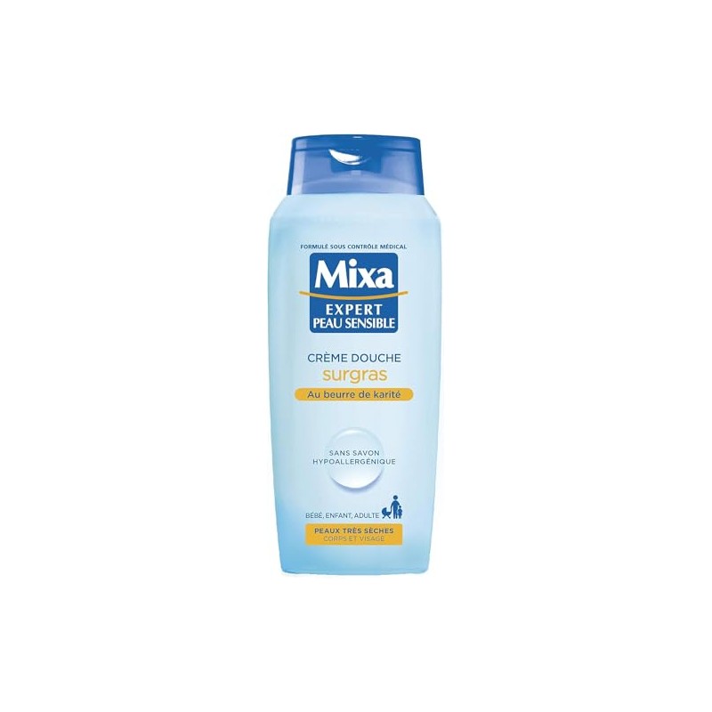 Mixa Expert Shower Cream for Sensitive Skin with Shea Butter