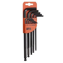 Bahco BE-9780 Hexagon Offset Screwdrivers Set, Black/Orange