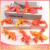 YVBBHE 8 Pcs 3D Printed Fidget Dragons with Eyes Toy