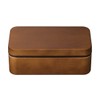 Masakazu 79773 Non-Stick Lunch Box, Wood Grain Rectangular Bento Box,
