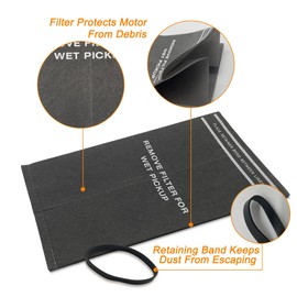 S SMILEFIL 38737/CMXZVBE38737 Wet/Dry Vac Filter Bags for Craftsman 2 to 2.5 Gallon Wet/Dry Vacuums and Powerhead Bucket Vac, Part# CMXZVBE38737 / 9-38737