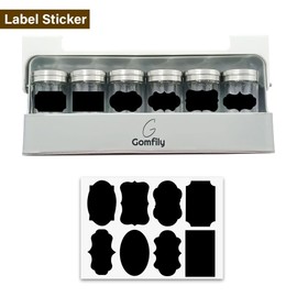 gomfily Kitchen Spice Jar Rack Drawer Under Cabinet Space Rack Organizer Stylish Unique Modern Kitchen Gudget with Stickers