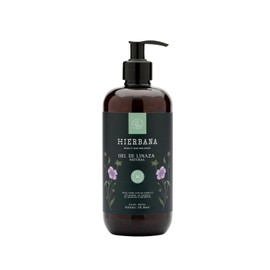 Hierbana Gel de Linaza Natural. La fijación que tu cabello necesita, potenciada por el omega 3 que te proporciona la Linaza. Ideal para todo tipo de Cabello (500 ml)