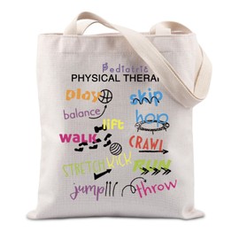 Lywjyb Birdgot Pediatric Physical Therapy Tote Bag PT Shopping Bag Retro Physical Therapist Handbag Therapy PTA Gift (Physical Tote1)