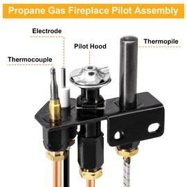 Criditpid 69L18 Pilot Assembly Propane Gas (LP) for Lennox Elite, IHP, Merit, Superior, Astria Direct Vent Fireplaces and Inserts, 69L1801, 108084-03 Pilot Assembly Replacement Parts with thermocouple