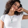 COAI Power Stone Stick Bar Power Stone Necklace, green aventurine,