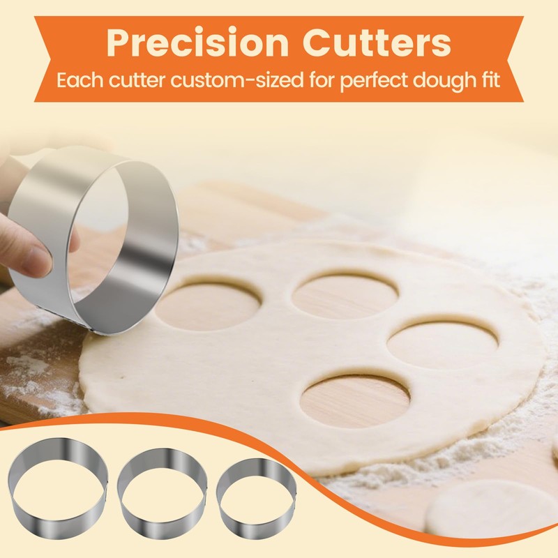 3-in-1 Stainless Steel Dumpling Maker Set - Professional Dumpling Press