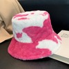 Yonchic Winter Soft Faux Fur Plush Bucket Hat, Lovely Fisherman